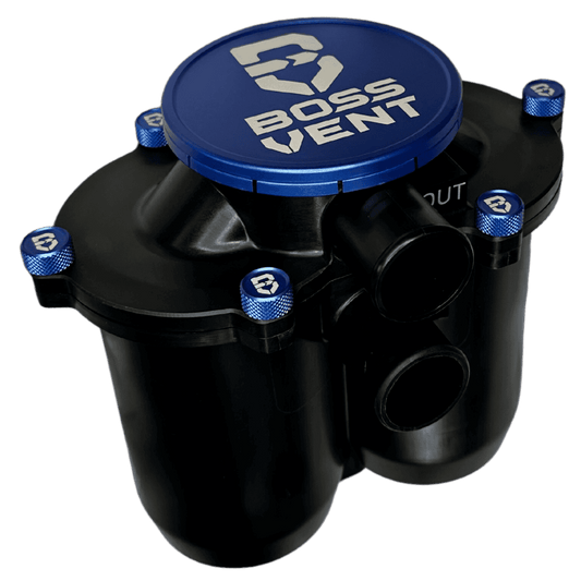 BOSSVENT SUPER MAX Universal 19mm Oil Catch Can Kit - Revolve4x4