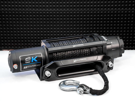 Carbon Offroad Long Drum 6000lb ATV/Small 4X4 Winch - CW - XD6L 2