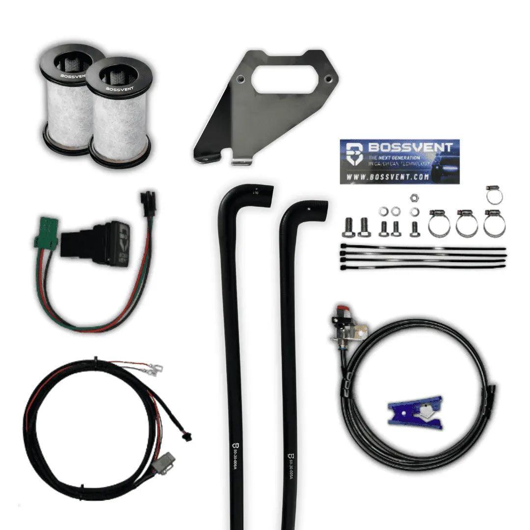BossVent Mitsubishi Triton MQ, MR (2015-2023 2.4L Turbo Diesel) Oil Catch Can Kit