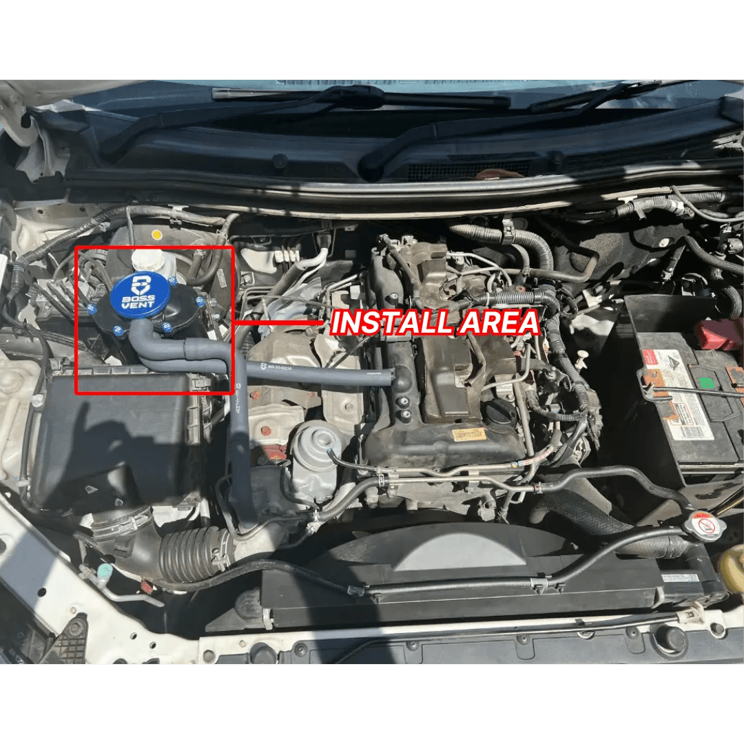 BossVent Mitsubishi Triton MQ, MR (2015-2023 2.4L Turbo Diesel) Oil Catch Can Kit