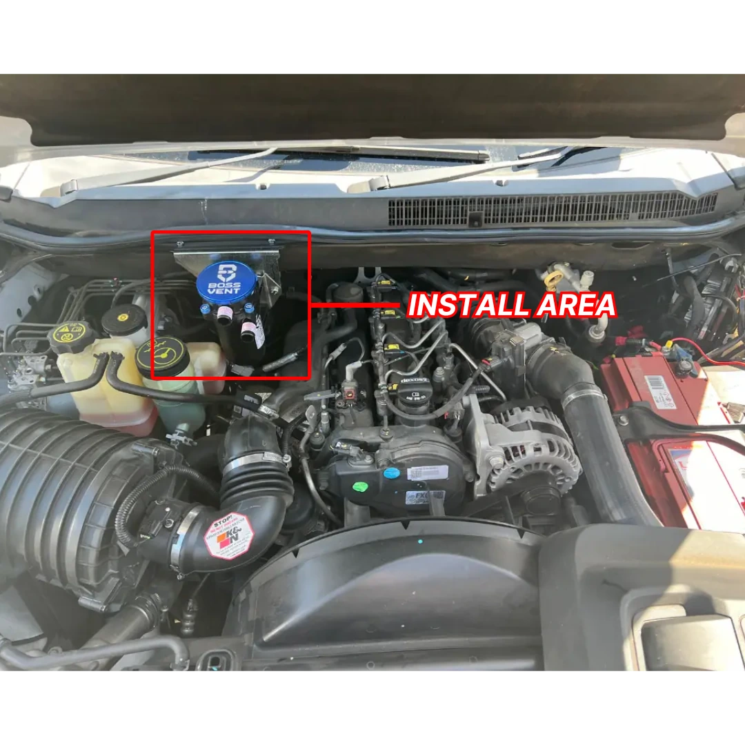 BossVent Holden Colorado (2013-2020 RG 2.8L TD) Oil Catch Can Kit