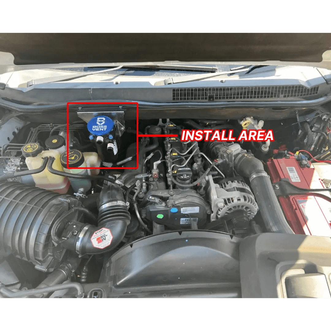 BossVent Holden Colorado (2013-2020 RG 2.8L TD) Oil Catch Can Kit