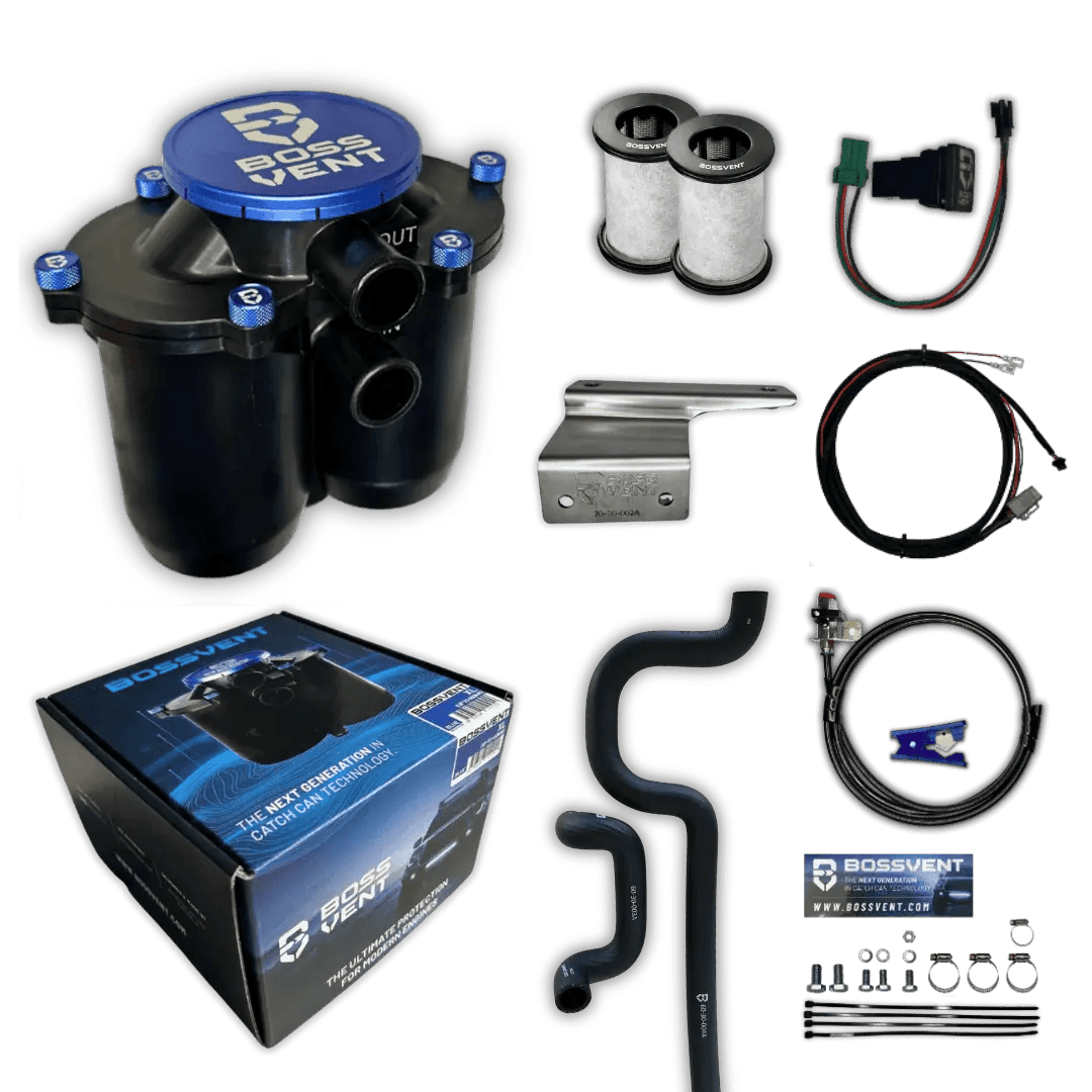 BossVent Ford Ranger PX2 & PX3 (2015 – 2022 3.2L 5Cyl TDCI P5AT) Oil Catch Can Kit