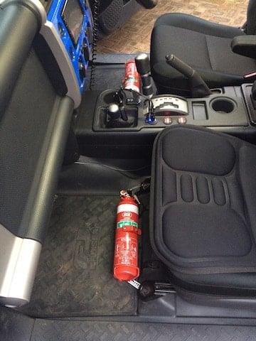 Toyota FJ Cruiser Fire Extinguisher Bracket