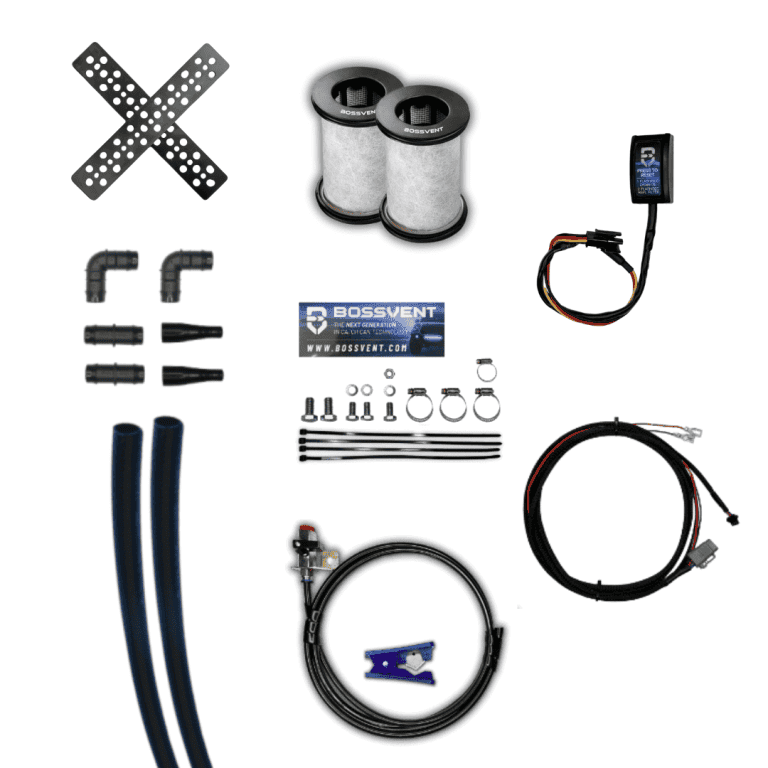 BOSSVENT XL Universal 19mm (3/4″) Oil Catch Can Kit