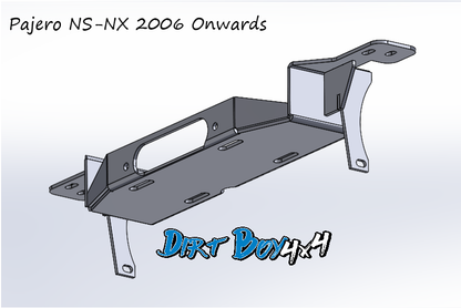 Hidden Winch Cradle - Mitsubishi Pajero NS-NX (06-22) - Revolve4x4