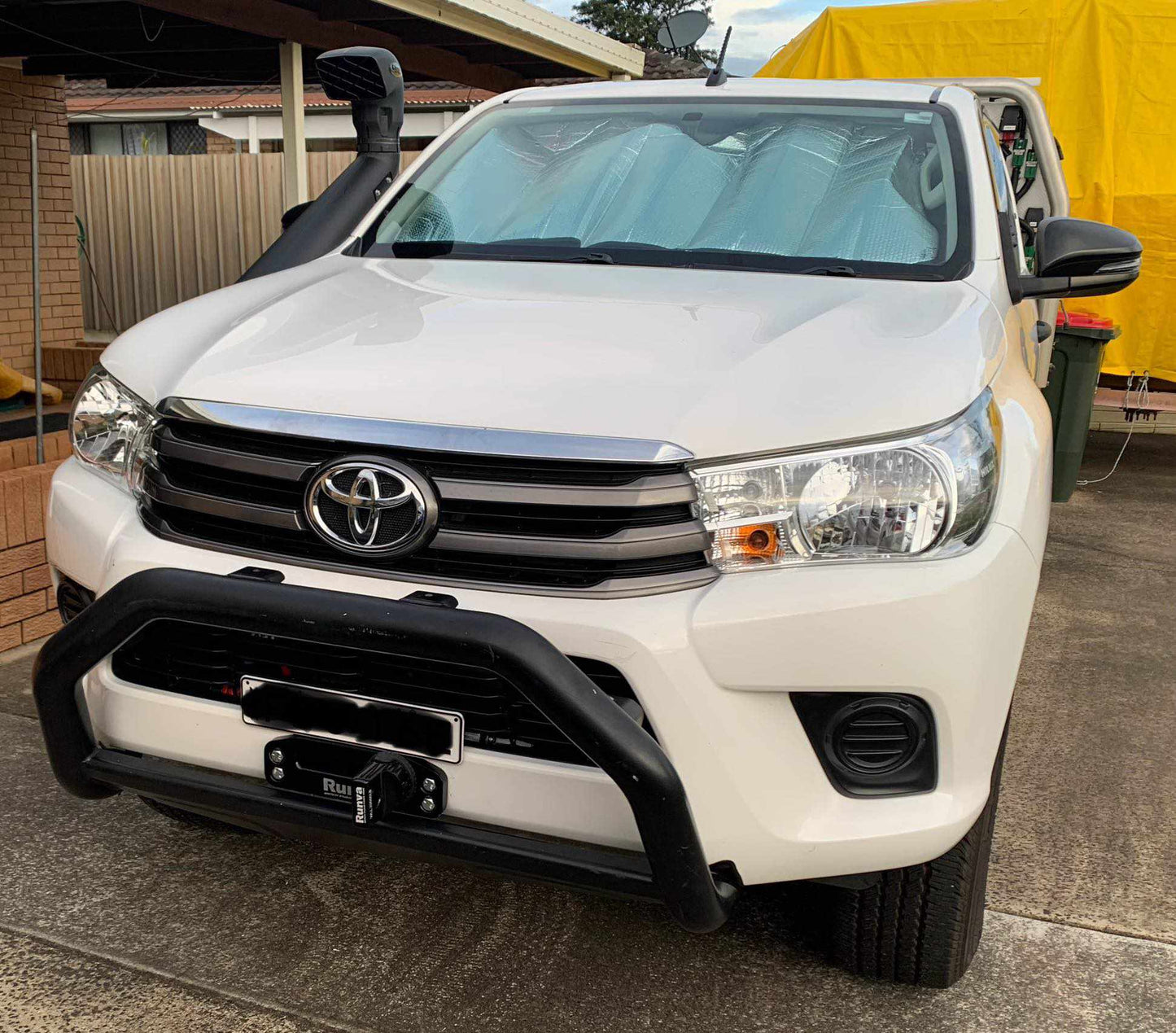 Hidden winch cradle - N80 Toyota HiLux