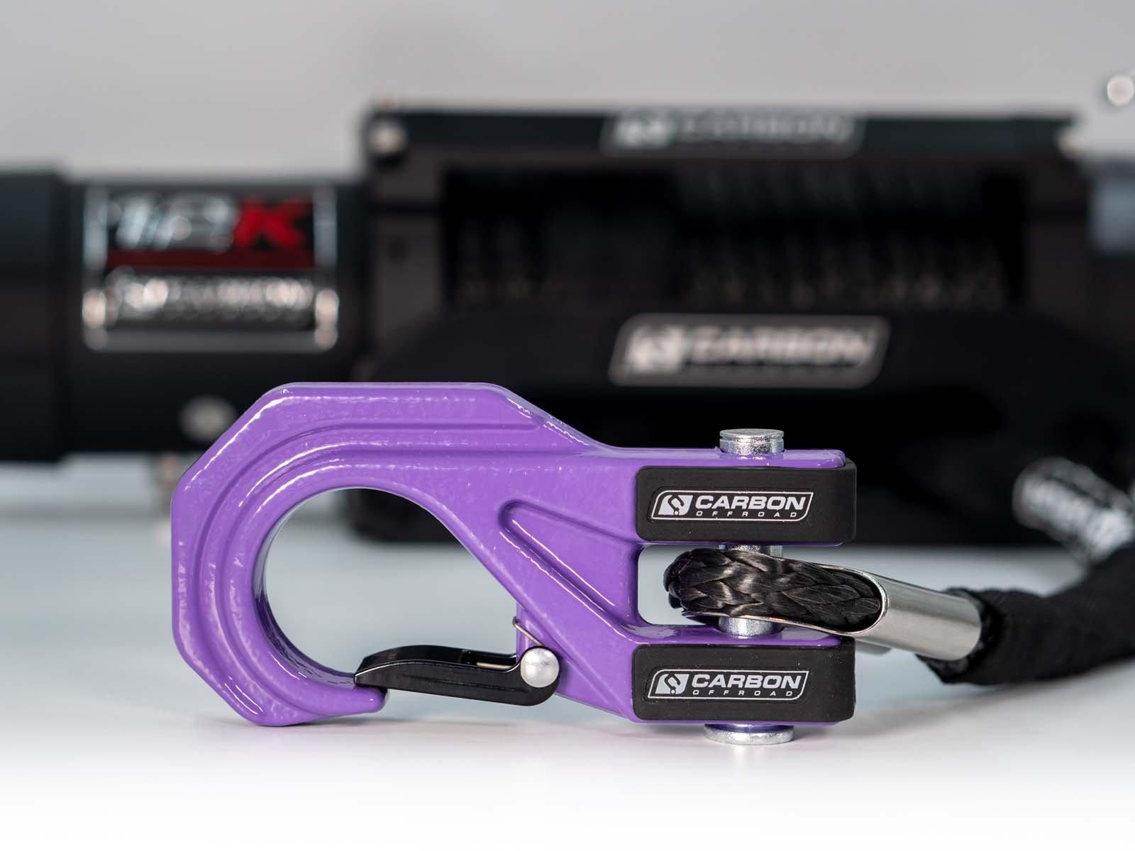 Carbon Offroad Mega Pro Winch Hook - CW - MPHOOK - PURPLE 15 Carbon Offroad