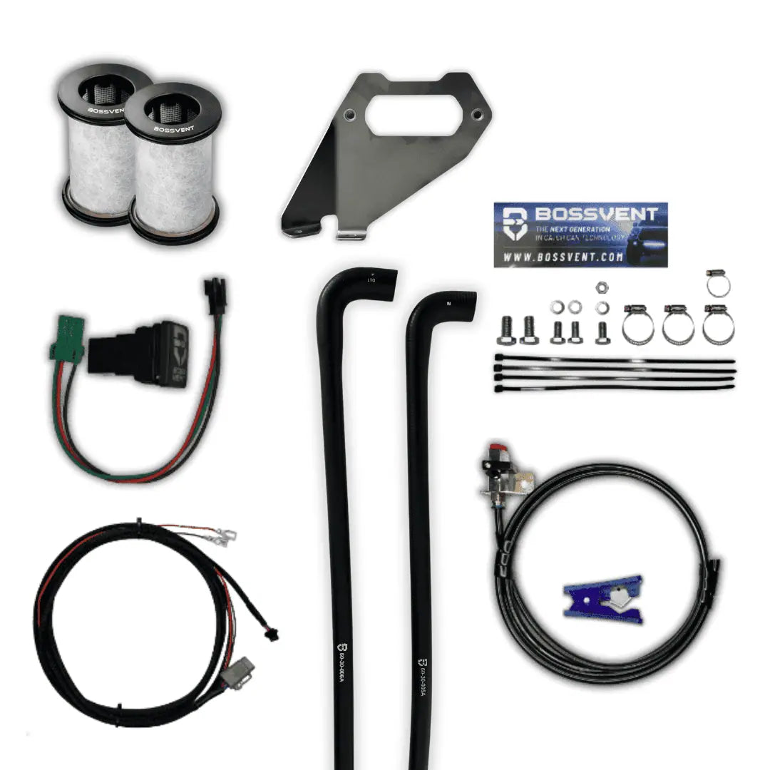 BossVent Mitsubishi Triton MQ, MR (2015-2023 2.4L Turbo Diesel) Oil Catch Can Kit