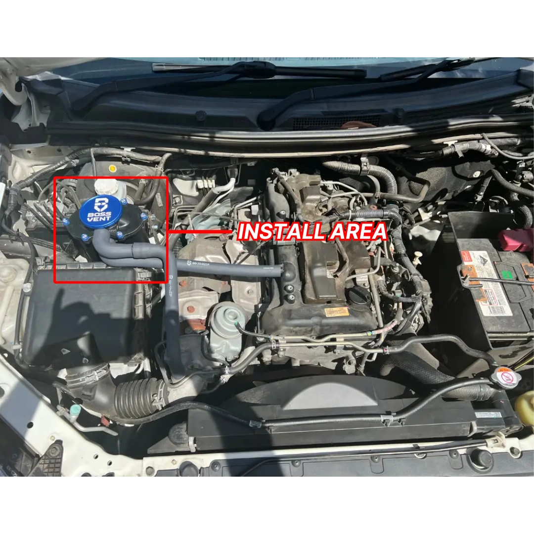 BossVent Mitsubishi Triton MQ, MR (2015-2023 2.4L Turbo Diesel) Oil Catch Can Kit