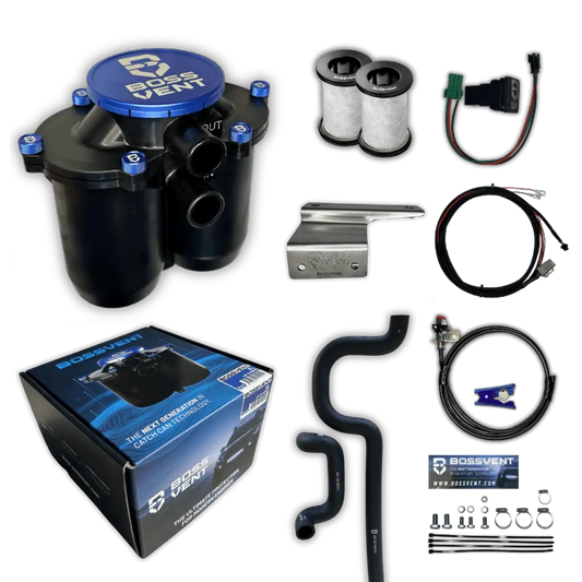 BossVent Ford Ranger PX2 & PX3 (2015 – 2022 3.2L 5Cyl TDCI P5AT) Oil Catch Can Kit
