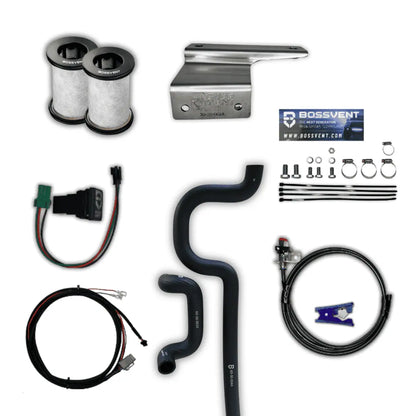 BossVent Ford Ranger PX2 & PX3 (2015 – 2022 3.2L 5Cyl TDCI P5AT) Oil Catch Can Kit