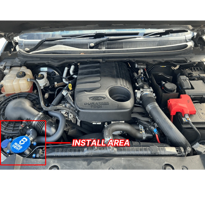 BossVent Ford Ranger PX2 & PX3 (2015 – 2022 3.2L 5Cyl TDCI P5AT) Oil Catch Can Kit