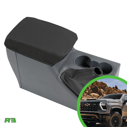 Black Duck Console Cover | 2020-Current Chevrolet Silverado Dual Cab