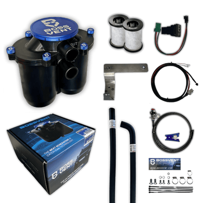 BOSSVENT 200 Series Land Cruiser (2008-2021 4.5L VDJ 200 Turbo Diesel) Oil Catch Can Kit - Revolve4x4