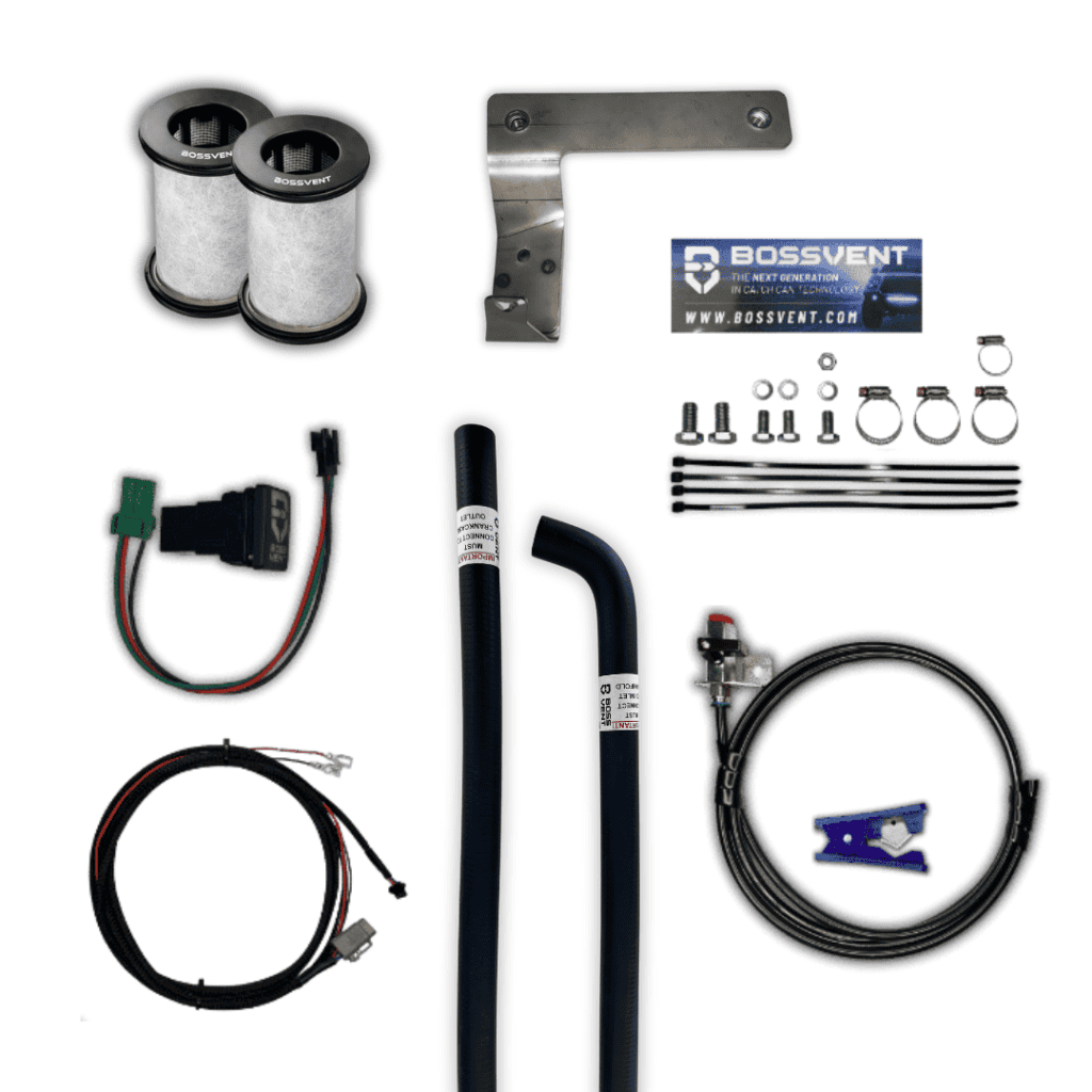 BOSSVENT 200 Series Land Cruiser (2008-2021 4.5L VDJ 200 Turbo Diesel) Oil Catch Can Kit - Revolve4x4